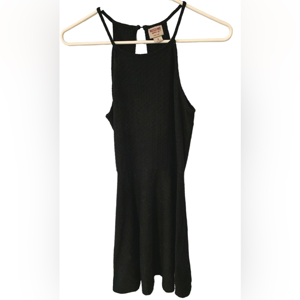 Size M black skater dress.